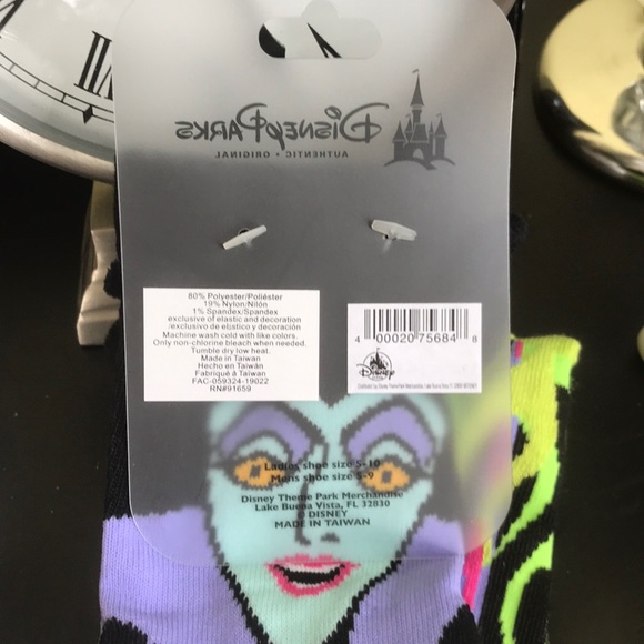 Disney Parks Maleficent Socks New with tag. - Picture 3 of 7